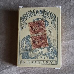Highlanders Playing Cards by in Cream and Brown